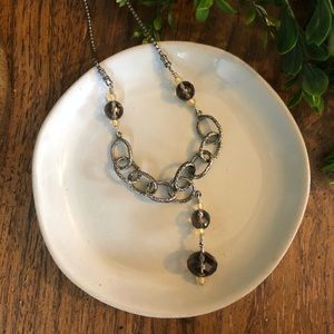 Silpada smoky quartz necklace N1454